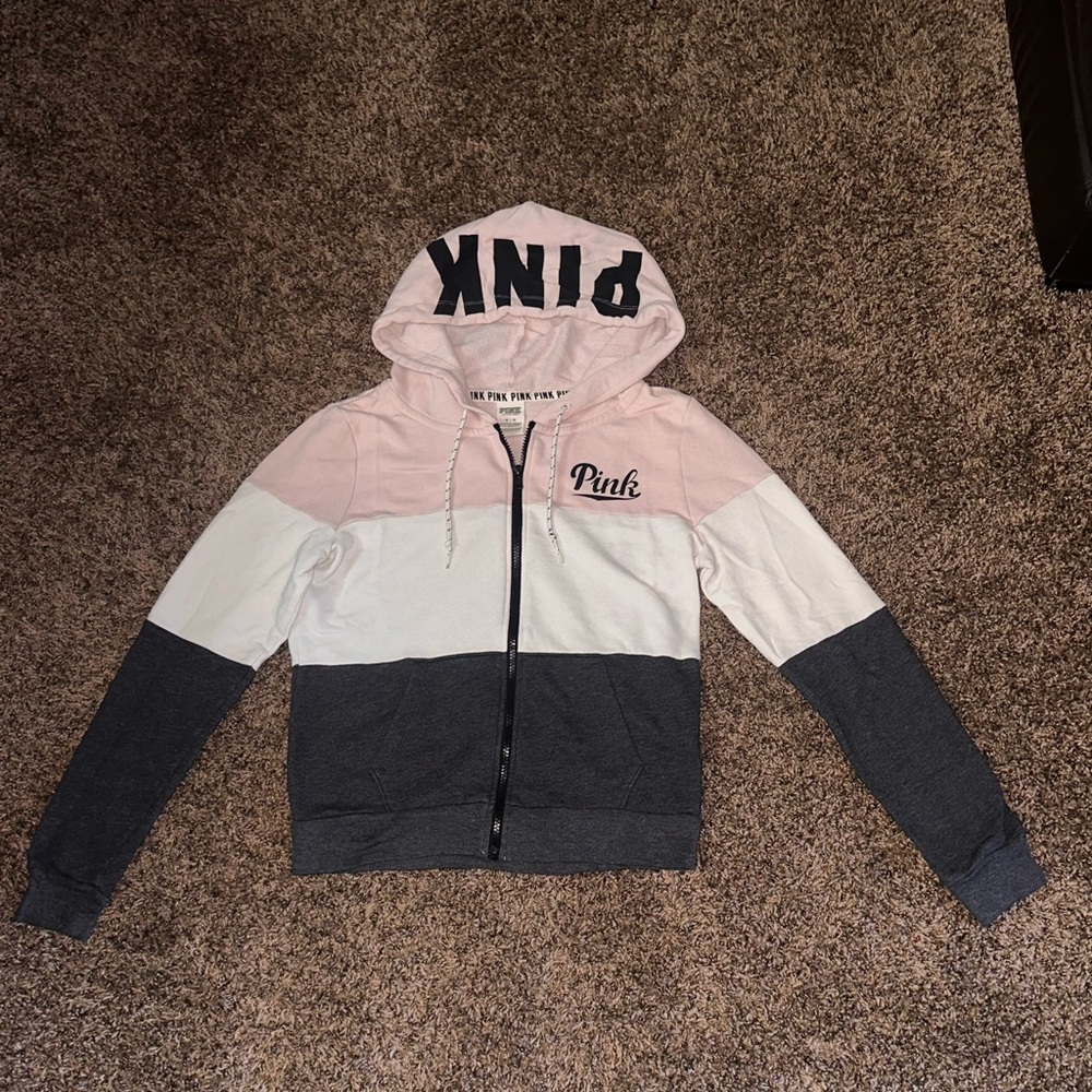 Victoria's Secret Pink Colorblock Hoodie